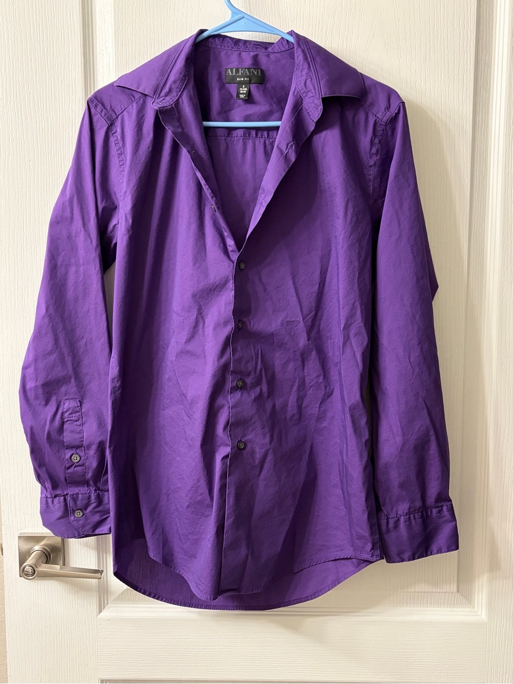 Alfani Women’s Deep Purple Long-Sleeve Dress Shirt